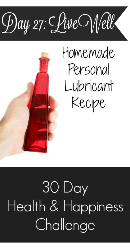 Homemade Natural Personal Lubricant
